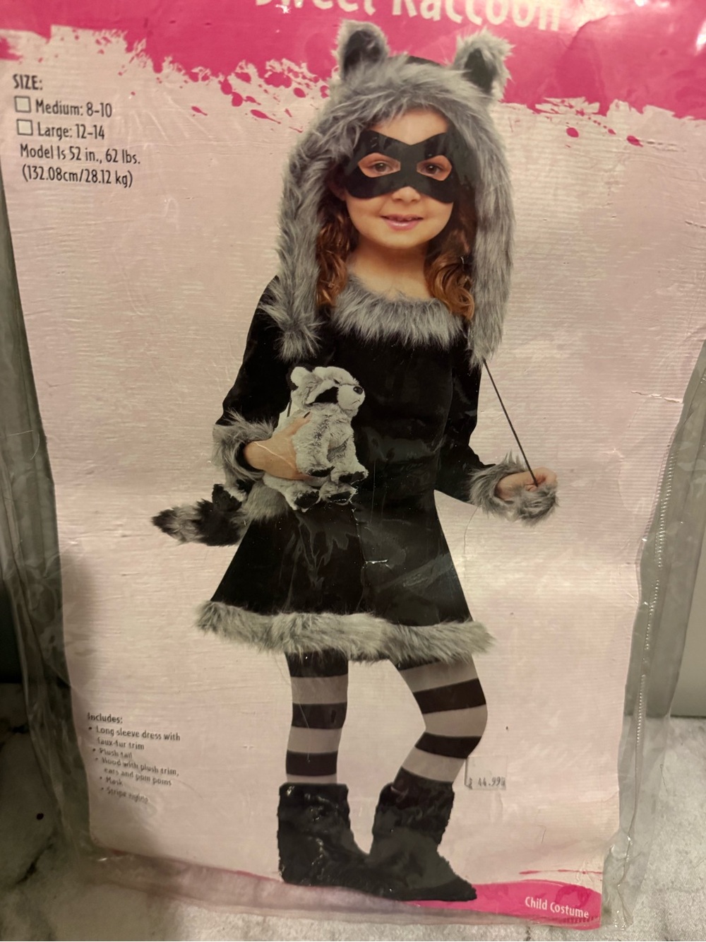 Halloween Sweet Raccoon Costume